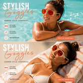 Panoramic Anti-Fog Swimming Goggles