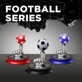 Car Solar-Powered Rotating Football Aromatherapy Ornament (Essential Oil Included)
