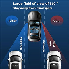 A pair of car rearview mirrors