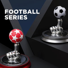 Car Solar-Powered Rotating Football Aromatherapy Ornament (Essential Oil Included)