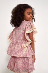 Pink Daisy Garden Ines Blouse