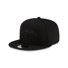Los Angeles Chargers Black On Black 9FIFTY Snapback Hat
