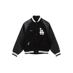 Los Angeles Dodgers Raglan Black Varsity Jacket