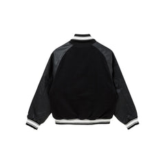 Los Angeles Dodgers Raglan Black Varsity Jacket