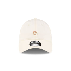 San Diego Padres Mini Logo Cream 9TWENTY Adjustable Hat