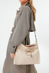 Cement Beige Small Joan Top Handle Bag