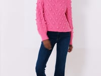 Punchy Pink PomPom Lainey Sweater