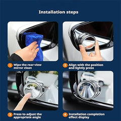 A pair of car rearview mirrors