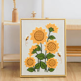 Poke Embroidery Sunflower Handmade DIY Material Package