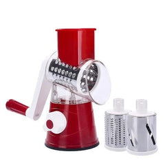 High-speed grater and slicer with suction cup base