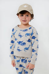 French Terry Dinos Raglan Sweatshirt and Jogger Set