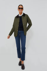 Olive Annandale Quilted Jacket