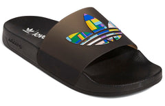 adidas Adilette Slides 'Pride - Core Black' FY9017