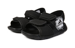 (TD) adidas Altaswim Soft Sole Cozy Open Toe Sports Black Sandals BA9282