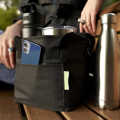 Family Size 4 Compartment Drink Bag, Multiple Tumbler Carrier Caddy