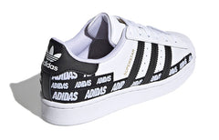 (GS) adidas Superstar J 'Wordmark Heel Stripe - Cloud White' FX5871