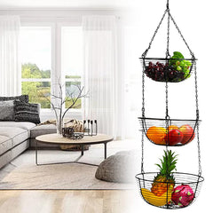 3-TIERS HANGING FRUIT BASKET