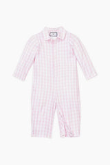 Infant Pink Gingham Romper