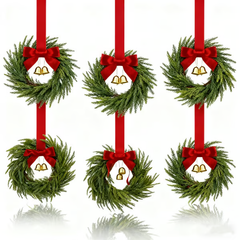 Mini Christmas wreaths for cabinets — the ultimate festive magic