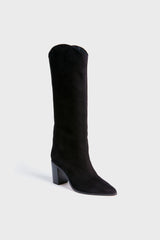 Black Maryana Block Heels