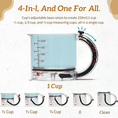 4-in-1 Adjustable Measuring Cup