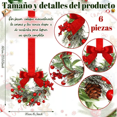 Mini Christmas wreaths for cabinets — the ultimate festive magic