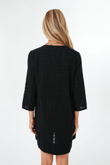 Black Mini Carolina Caftan