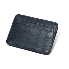 Crocodile Print Magic Wallet Card Case Multi Card Money Clip
