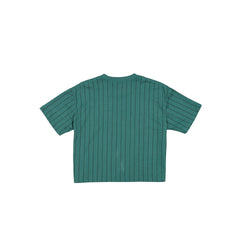 Philadelphia Eagles Throwback Women's Cropped Pinstripe T-Shirt
