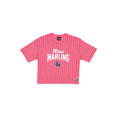 Miami Marlins City Connect Women's Pinstripe T-Shirt