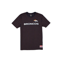 Denver Broncos Throwback Retro Pinstripe T-Shirt