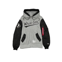 Alpha Industries x Chicago White Sox Gray MA-1 Full Zip Fleece Jacket