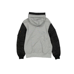 Alpha Industries x Las Vegas Raiders Gray MA-1 Full Zip Fleece Jacket