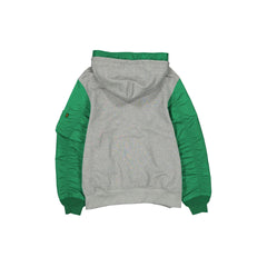 Alpha Industries x Philadelphia Eagles Historic Gray MA-1 Full Zip Fleece Jacket