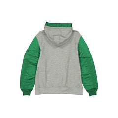Alpha Industries x Boston Celtics Gray MA-1 Full Zip Fleece Jacket