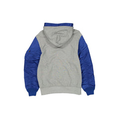 Alpha Industries x New York Knicks Gray MA-1 Full Zip Fleece Jacket