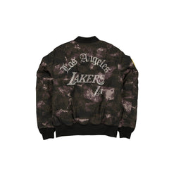 Alpha Industries x Los Angeles Lakers Black Camo MA-1 Bomber Jacket