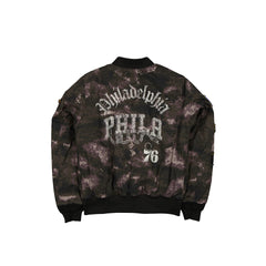 Alpha Industries x Philadelphia 76ers Black Camo MA-1 Bomber Jacket