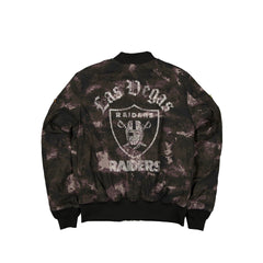 Alpha Industries x Las Vegas Raiders Black Camo MA-1 Bomber Jacket