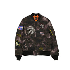 Alpha Industries x Toronto Raptors Black Camo MA-1 Bomber Jacket
