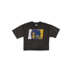 Golden State Warriors Sport Night Black Cropped Women's T-Shirt
