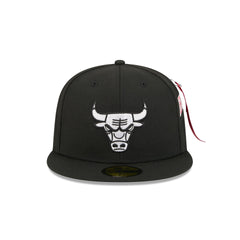 Alpha Industries x Chicago Bulls Black 59FIFTY Fitted Hat