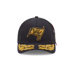Alpha Industries x Tampa Bay Buccaneers Black 9FORTY M-Crown A-Frame Snapback Hat