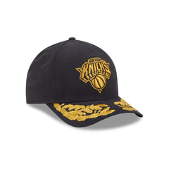 Alpha Industries x New York Knicks Black 9FORTY M-Crown A-Frame Snapback Hat