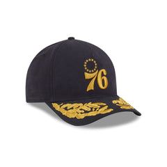 Alpha Industries x Philadelphia 76ers Black 9FORTY M-Crown A-Frame Snapback Hat
