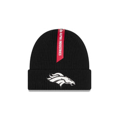 Alpha Industries x Denver Broncos Black Cuff Knit Hat