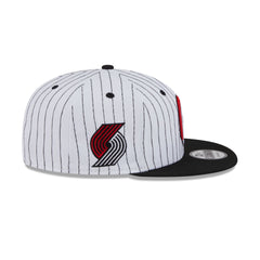 Portland Trail Blazers Deceptor Pinstripe 9FIFTY Snapback Hat