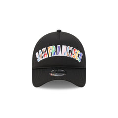 San Francisco Giants Rainbow Wordmark 9FORTY A-Frame Trucker Hat