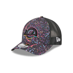 Los Angeles Rams 2025 Crucial Catch 9FORTY M-Crown A-Frame Trucker Hat