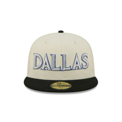 Dallas Mavericks 2025 City Edition Chrome White Corduroy 59FIFTY Fitted Hat
